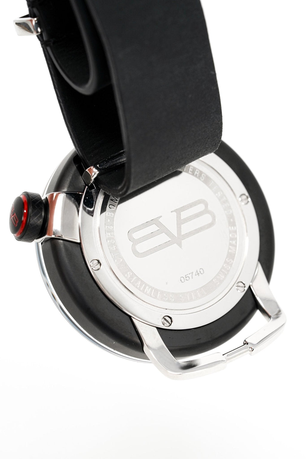 Bomberg Men's Watch BB-01 Black PVD Red
