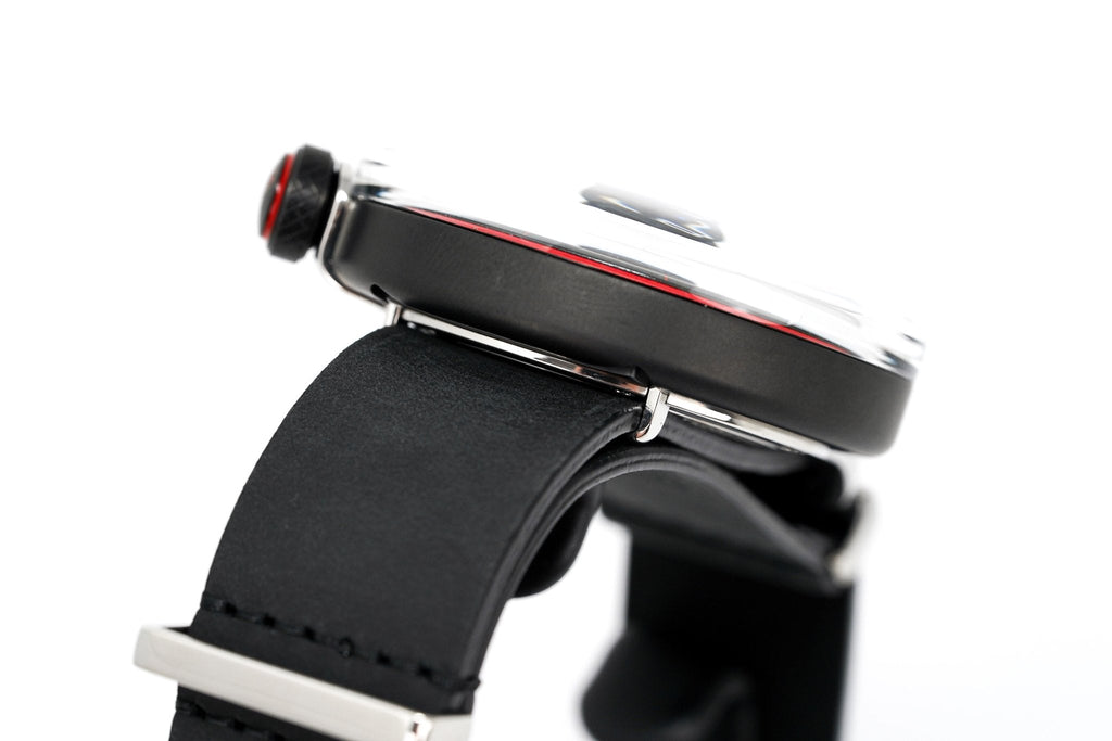 Bomberg Men's Watch BB-01 Black PVD Red