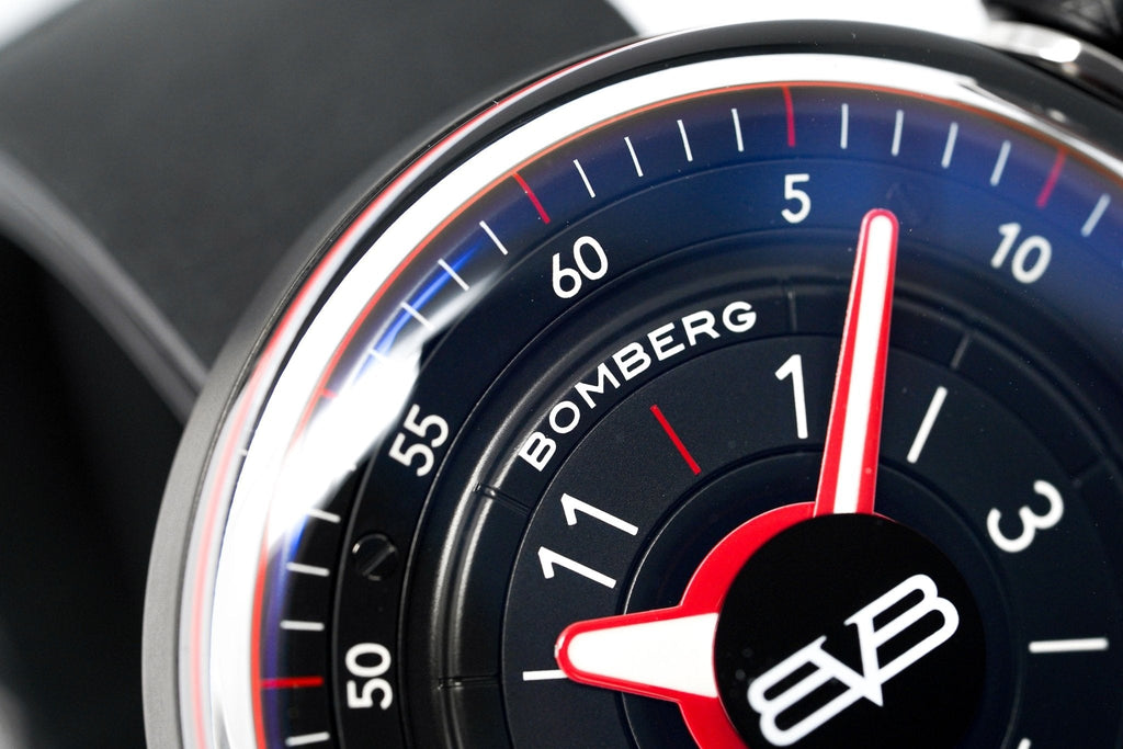 Bomberg Men's Watch BB-01 Black PVD Red