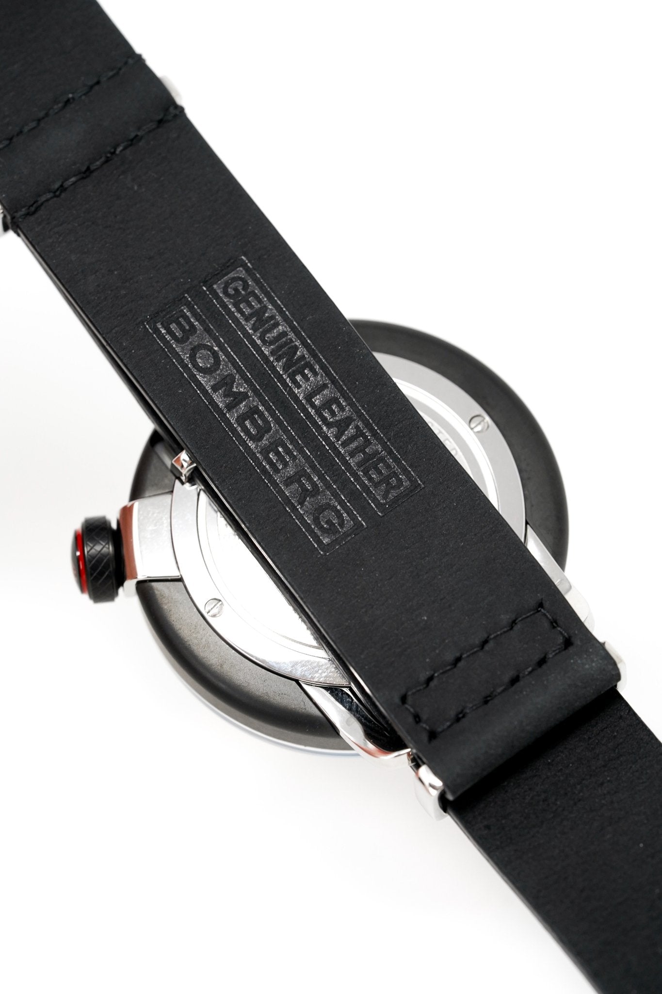 Bomberg Men's Watch BB-01 Black PVD Red