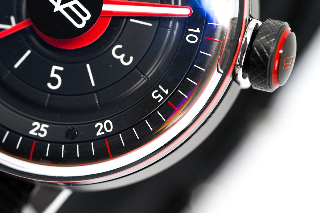 Bomberg Men's Watch BB-01 Black PVD Red