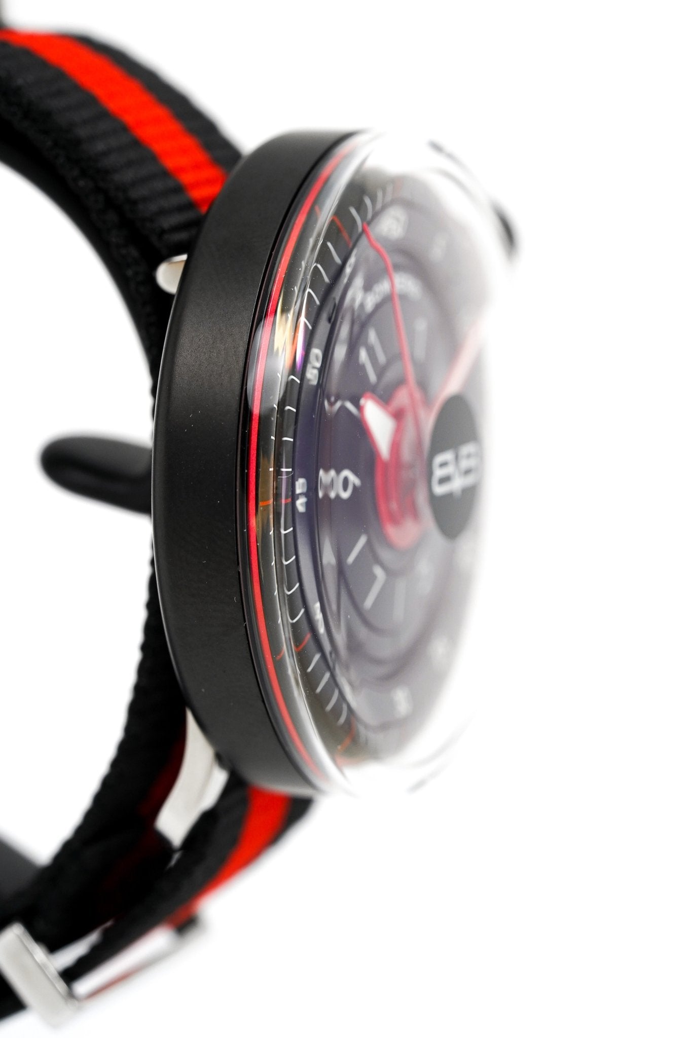 Bomberg Men's Watch BB-01 Black PVD Red