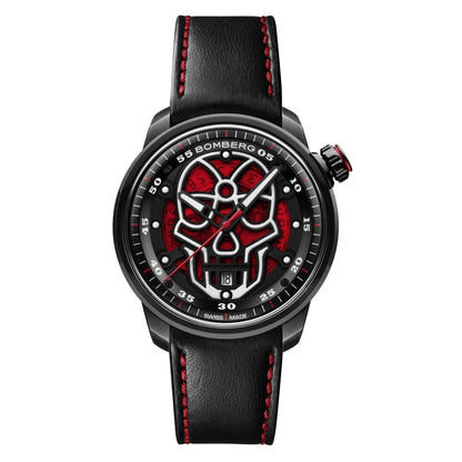 Bomberg Watch BB-01 Automatic Red Skull