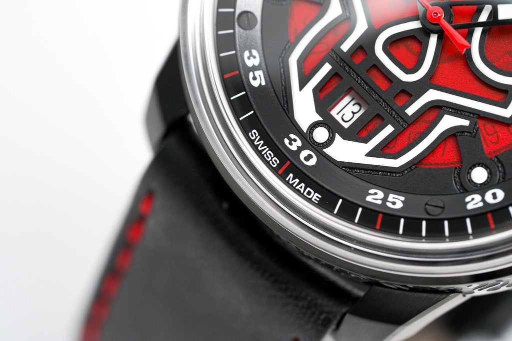 Bomberg Watch BB-01 Automatic Red Skull