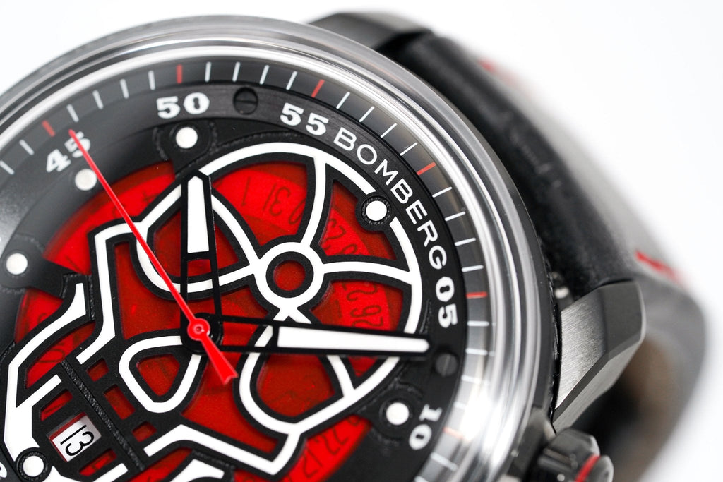 Bomberg Watch BB-01 Automatic Red Skull