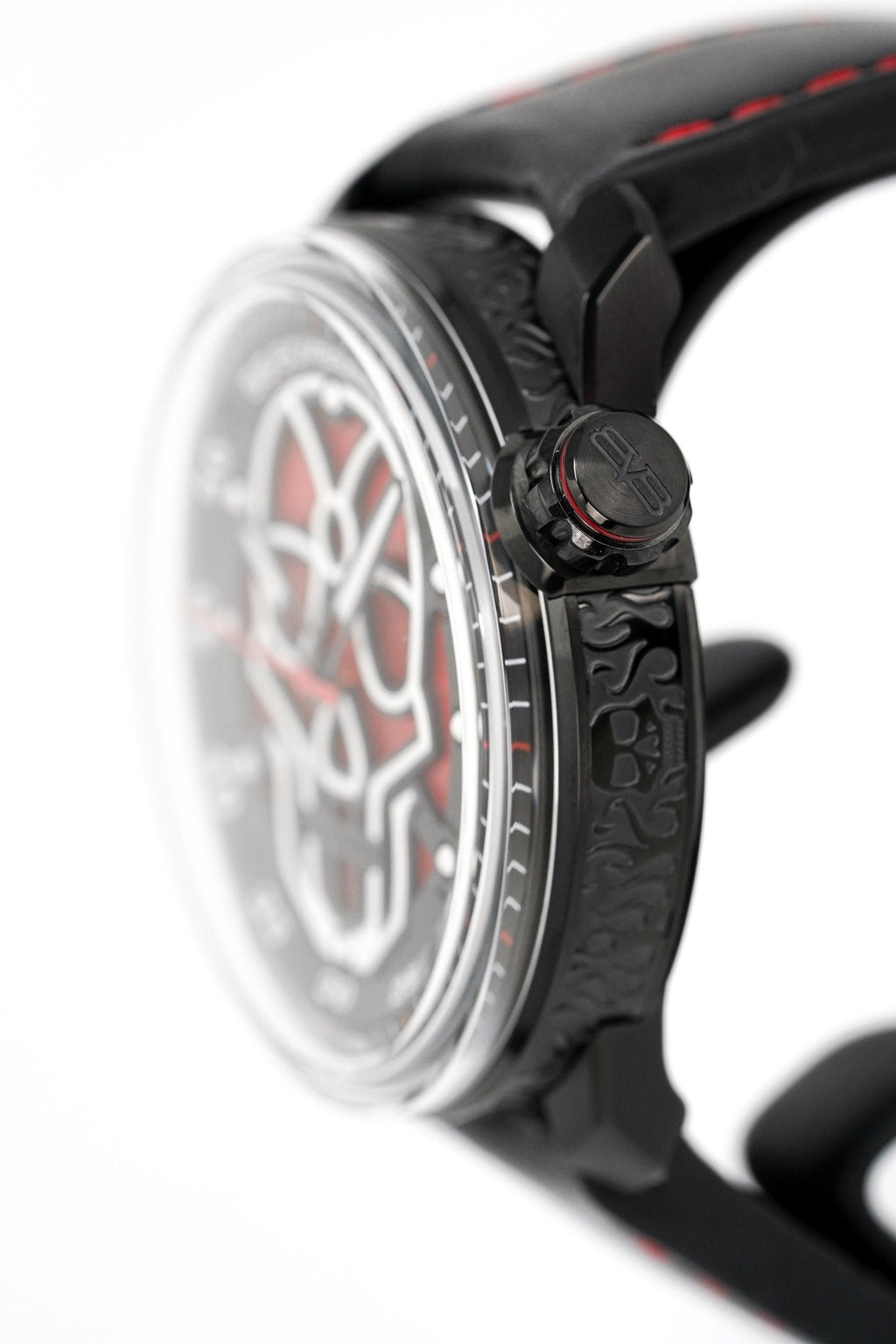Bomberg Watch BB-01 Automatic Red Skull