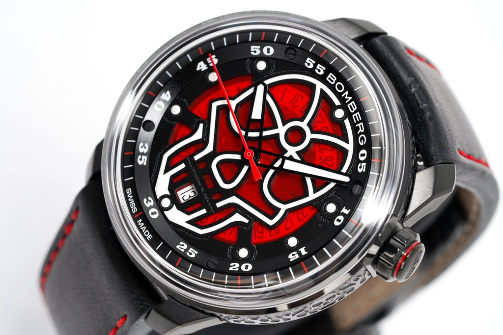 Bomberg Watch BB-01 Automatic Red Skull