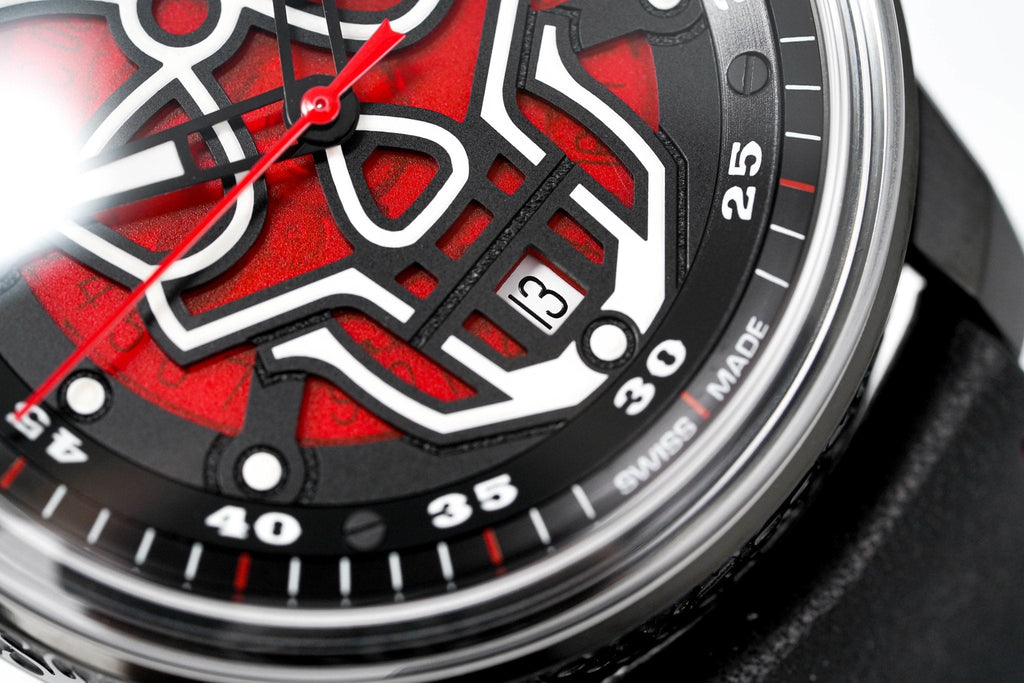 Bomberg Watch BB-01 Automatic Red Skull