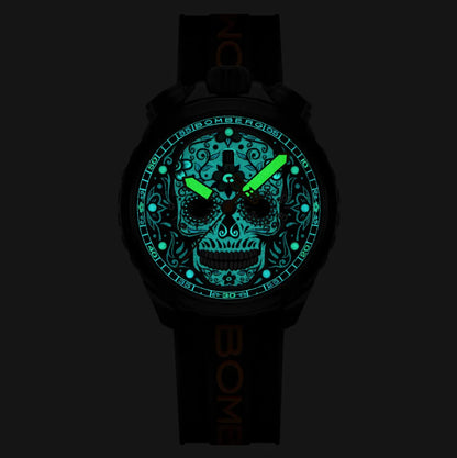 Bomberg Sugar Skull Orange Men's Limited Edition Watch