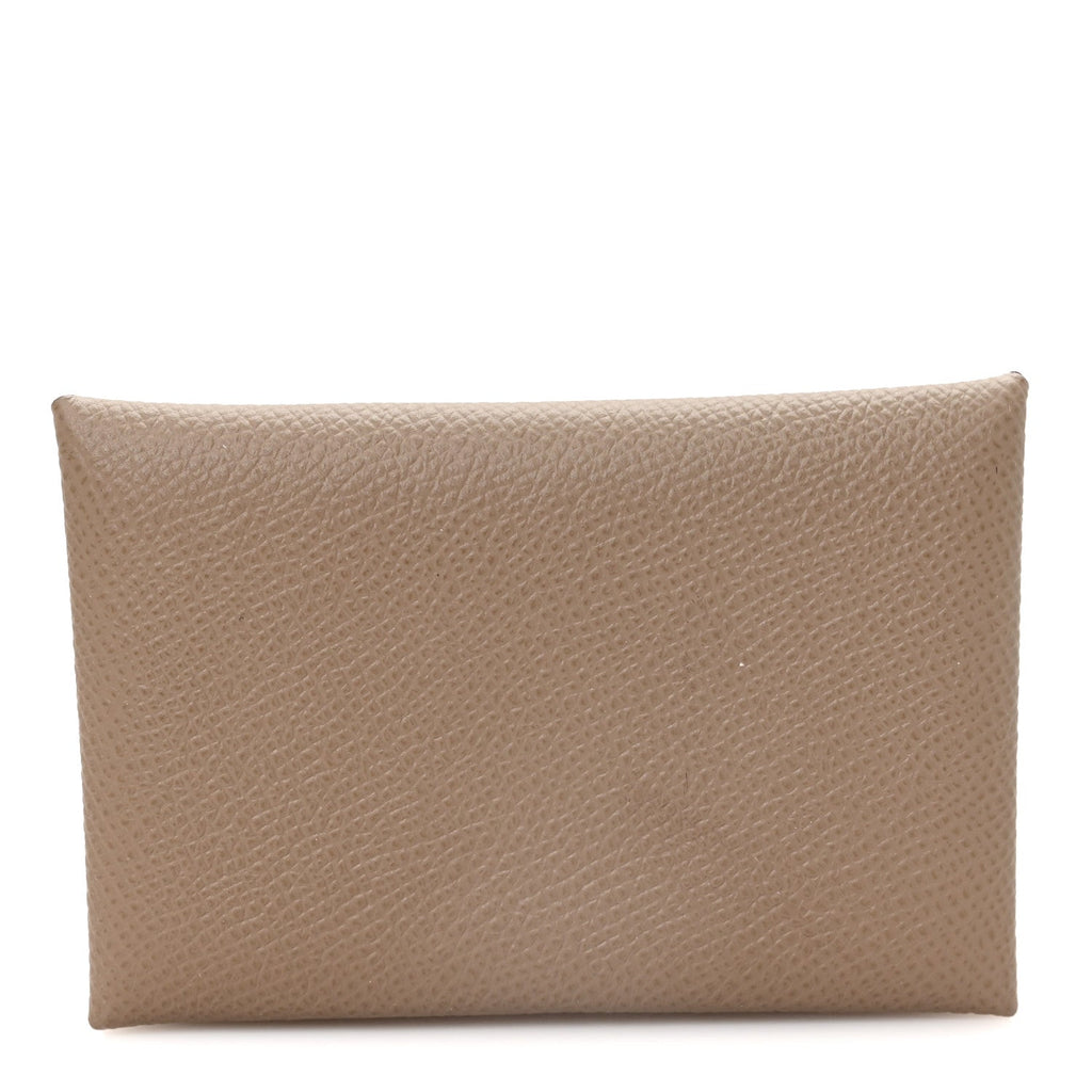 Epsom Calvi Card Case Etoupe