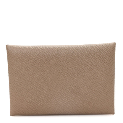 Epsom Calvi Card Case Etoupe