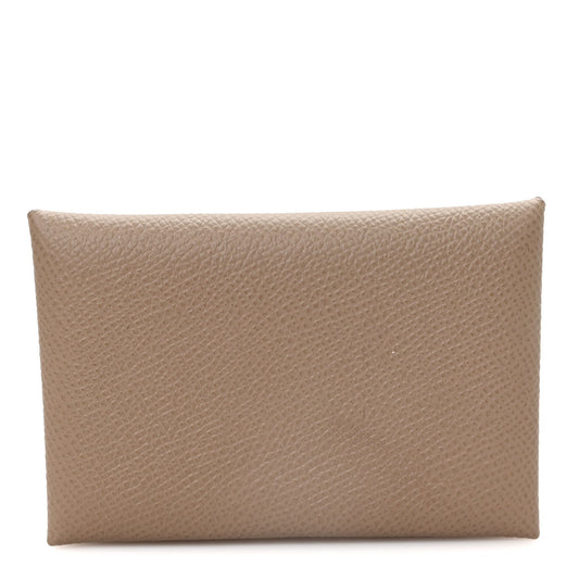 Epsom Calvi Card Case Etoupe