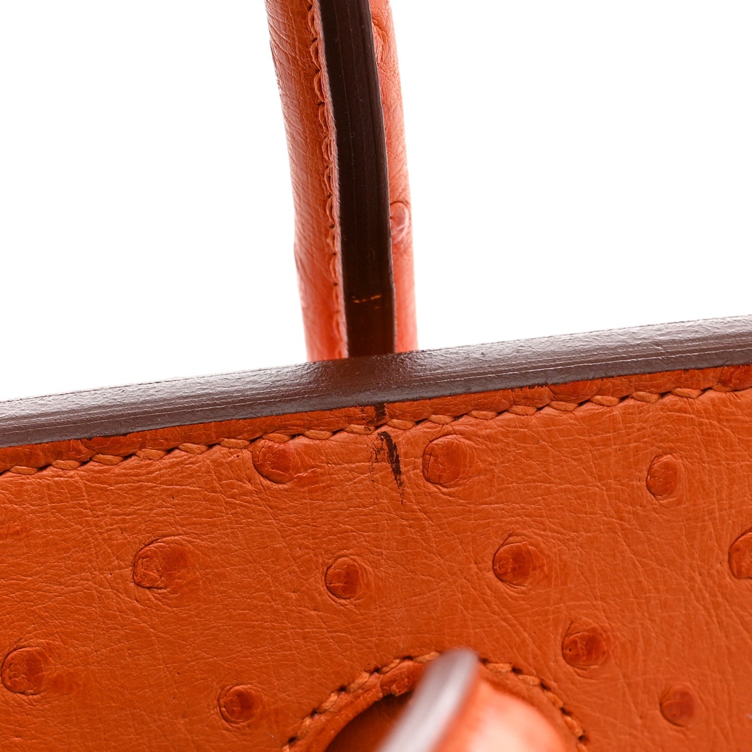 Ostrich Birkin 30 Orange