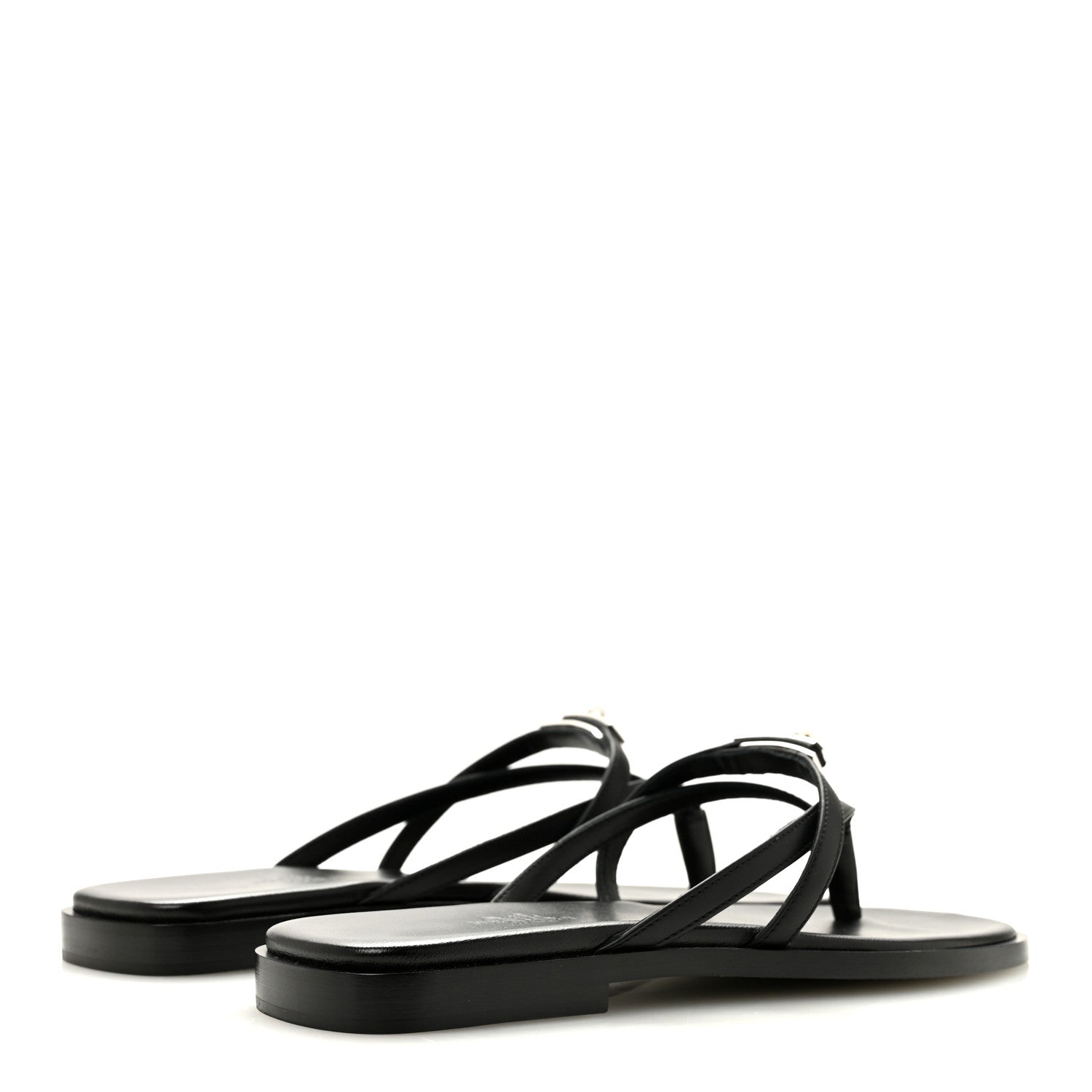 Calfskin Miss Sandals 36 Black