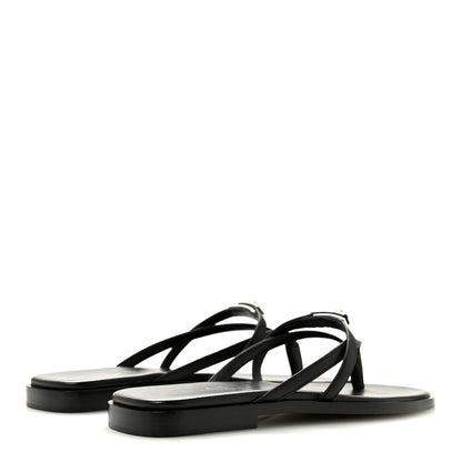 Calfskin Miss Sandals Black