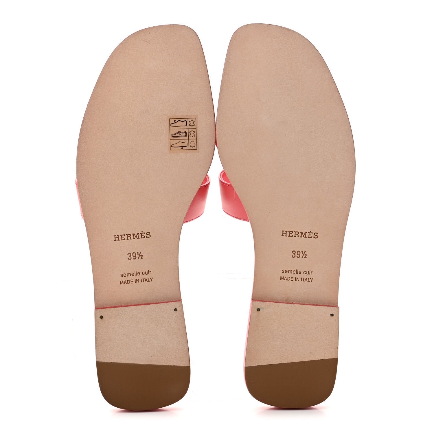 Box Calfskin Oran Sandals 39.5 Rose Boise