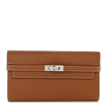 Epsom Kelly Longue Wallet Gold