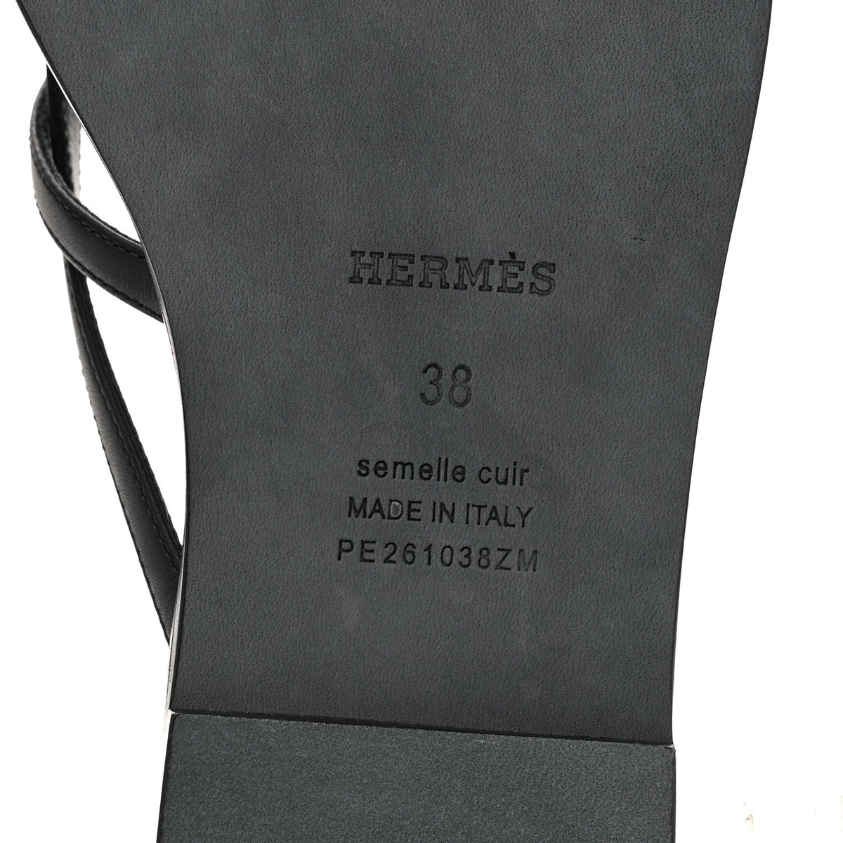 Calfskin Miss Sandals 38 Black