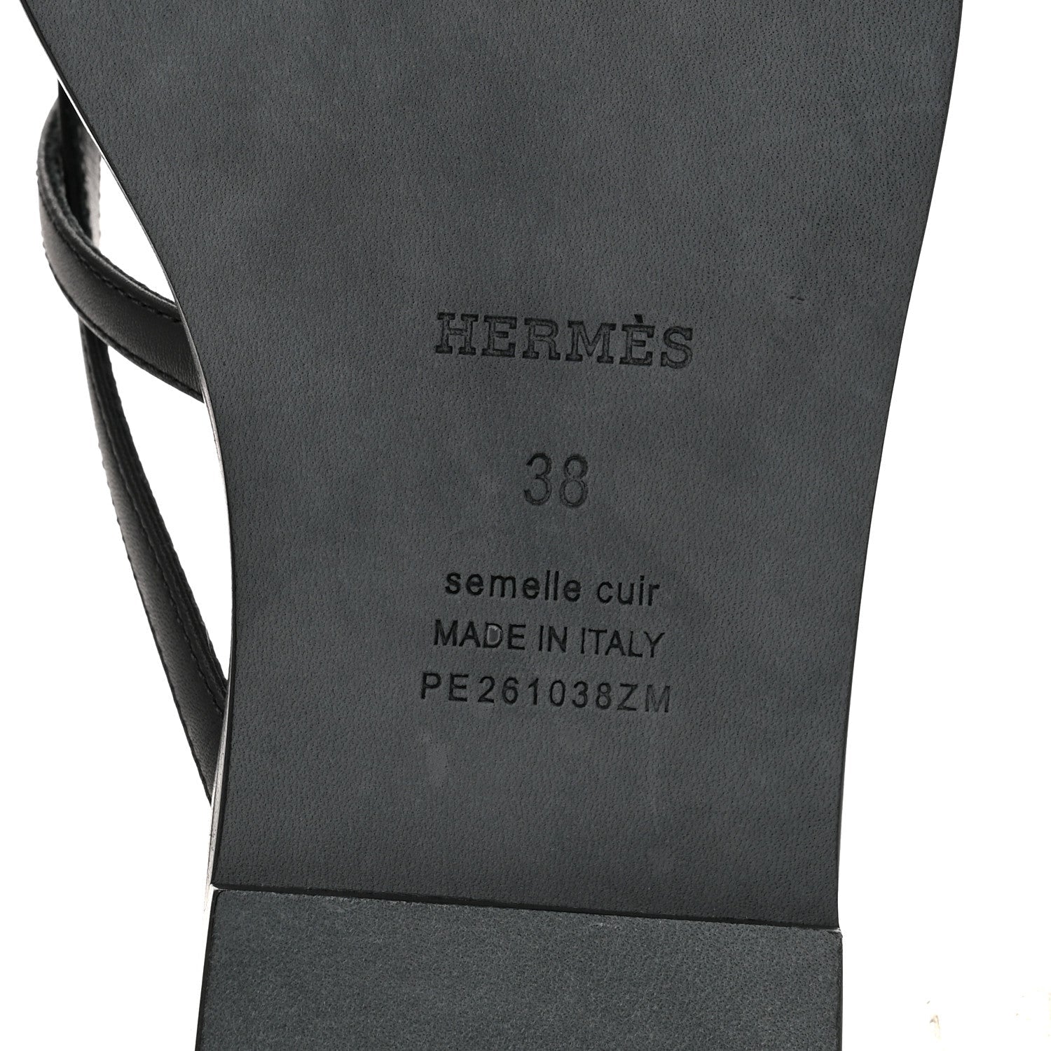 Calfskin Miss Sandals 38 Black