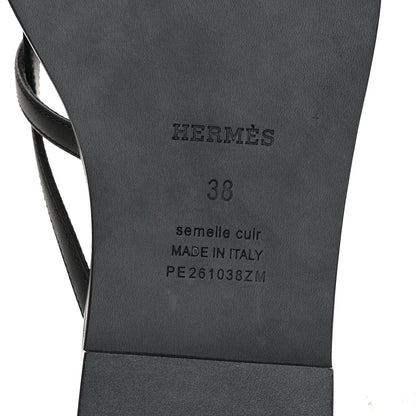 Calfskin Miss Sandals 38 Black