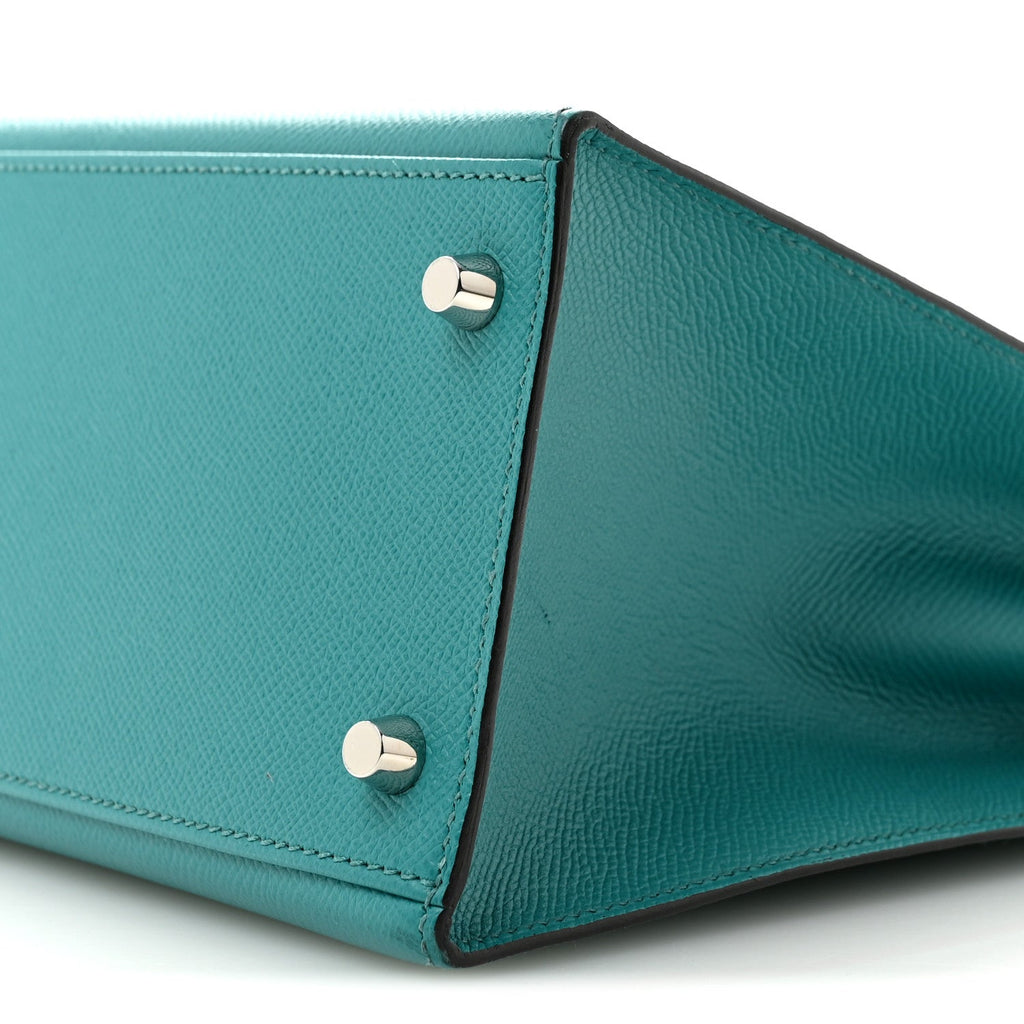 Epsom Kelly Sellier 32 Bleu Paon