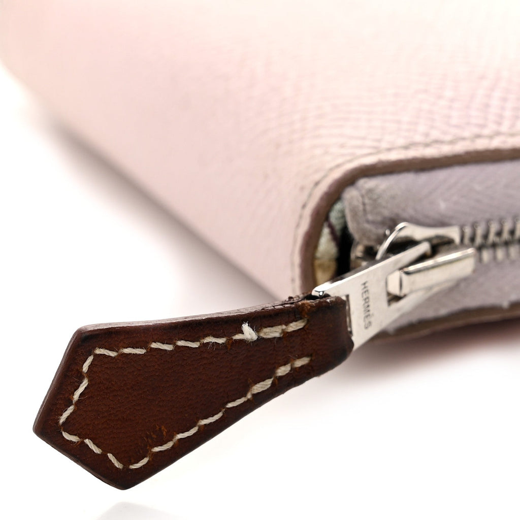 Epsom Silk'In Compact Wallet Mauve Pale Vert Pale