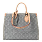 Monogram Denim Onthego MM Washed Gray