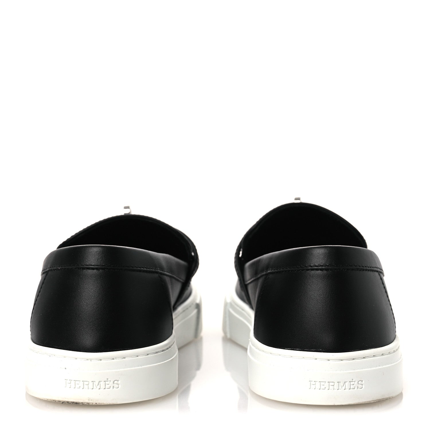 Calfskin Game Slip On Sneakers 39.5 Black
