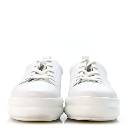 Calfskin Womens Happy Sneakers White