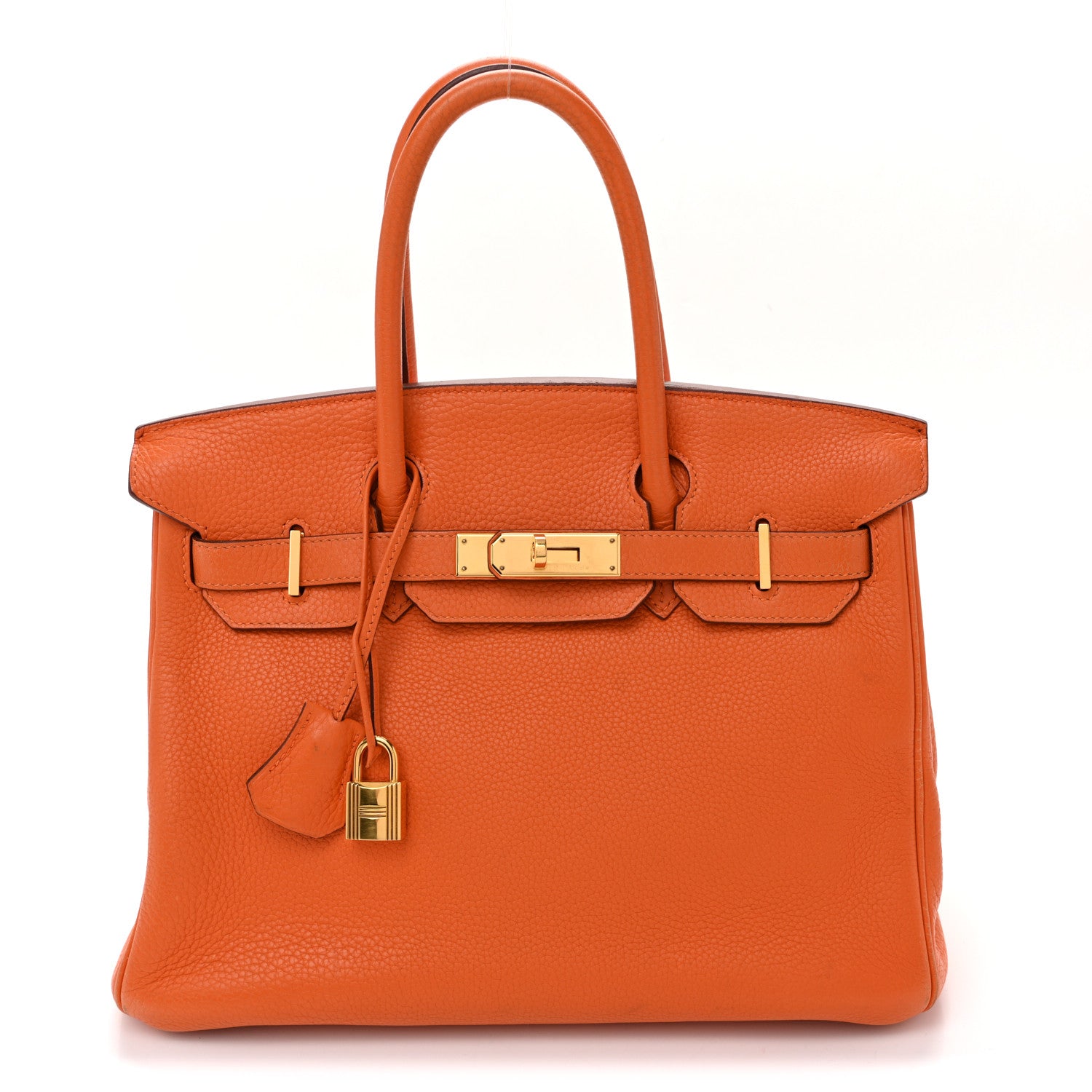 Taurillon Clemence Birkin 30 Orange