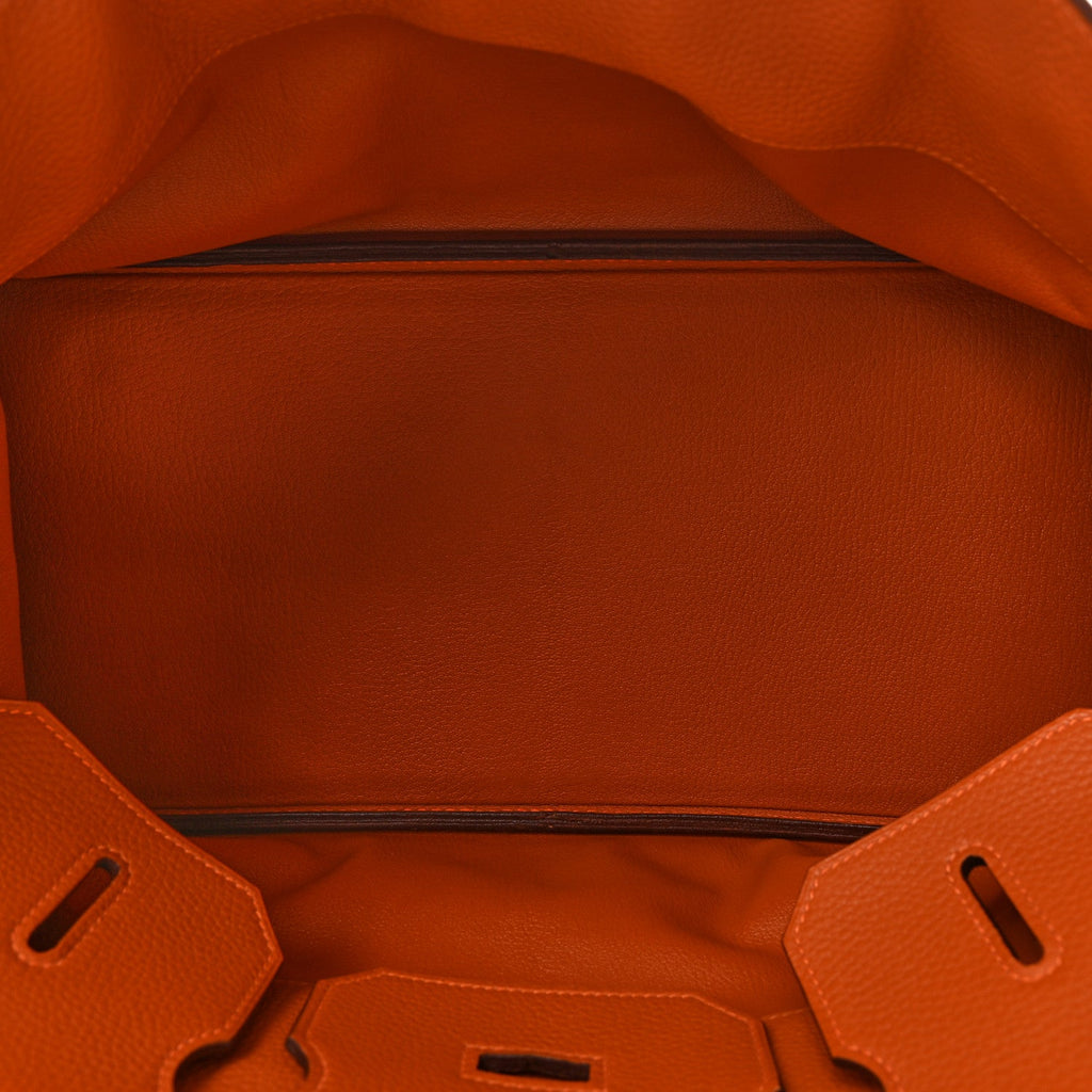 Taurillon Clemence JPG Birkin 42 Orange