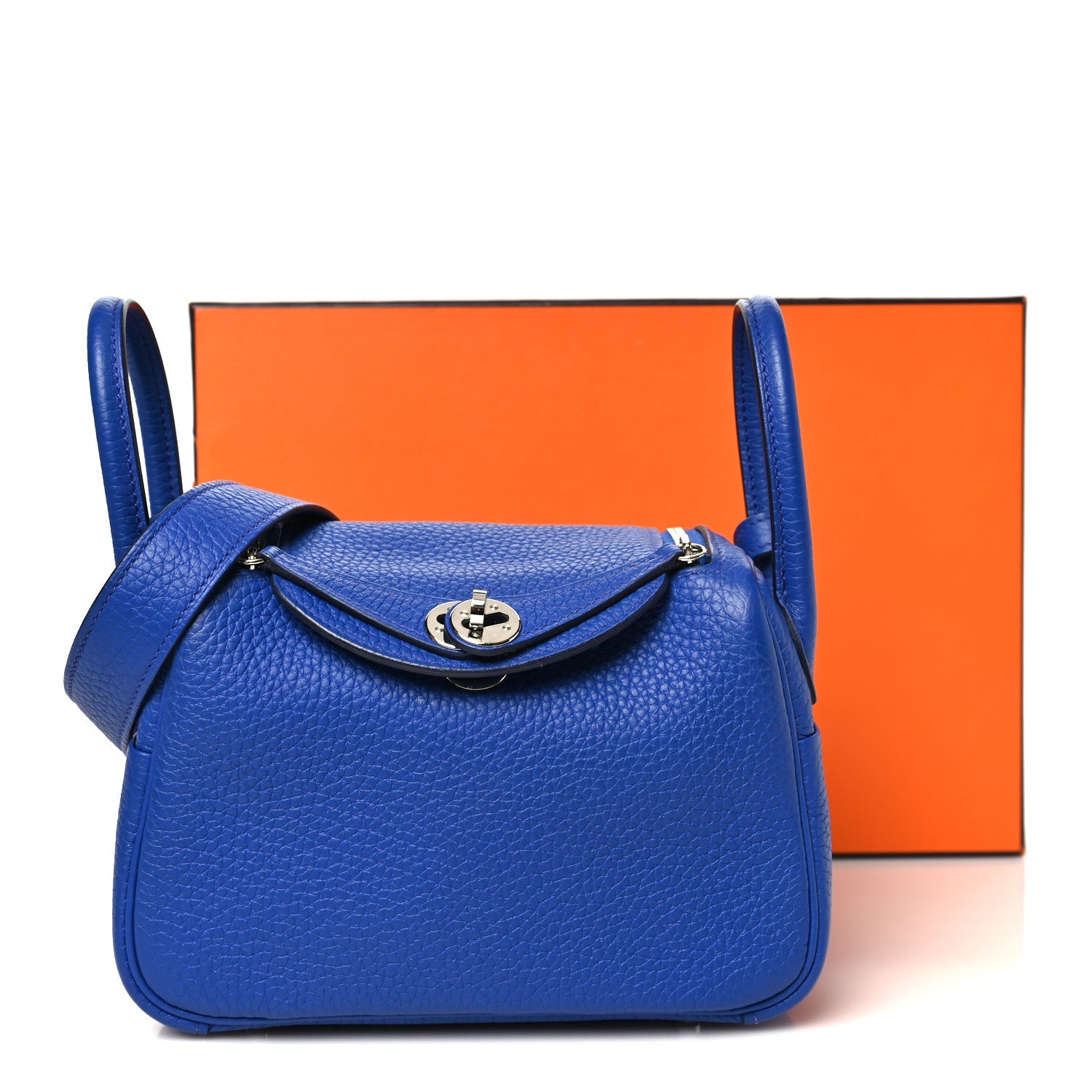 Taurillon Clemence Mini Lindy 20 Bleu Electrique