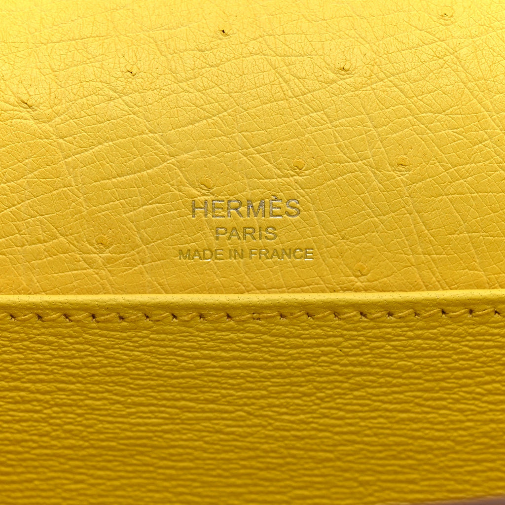 Ostrich Mini Sac Roulis Jaune Citron