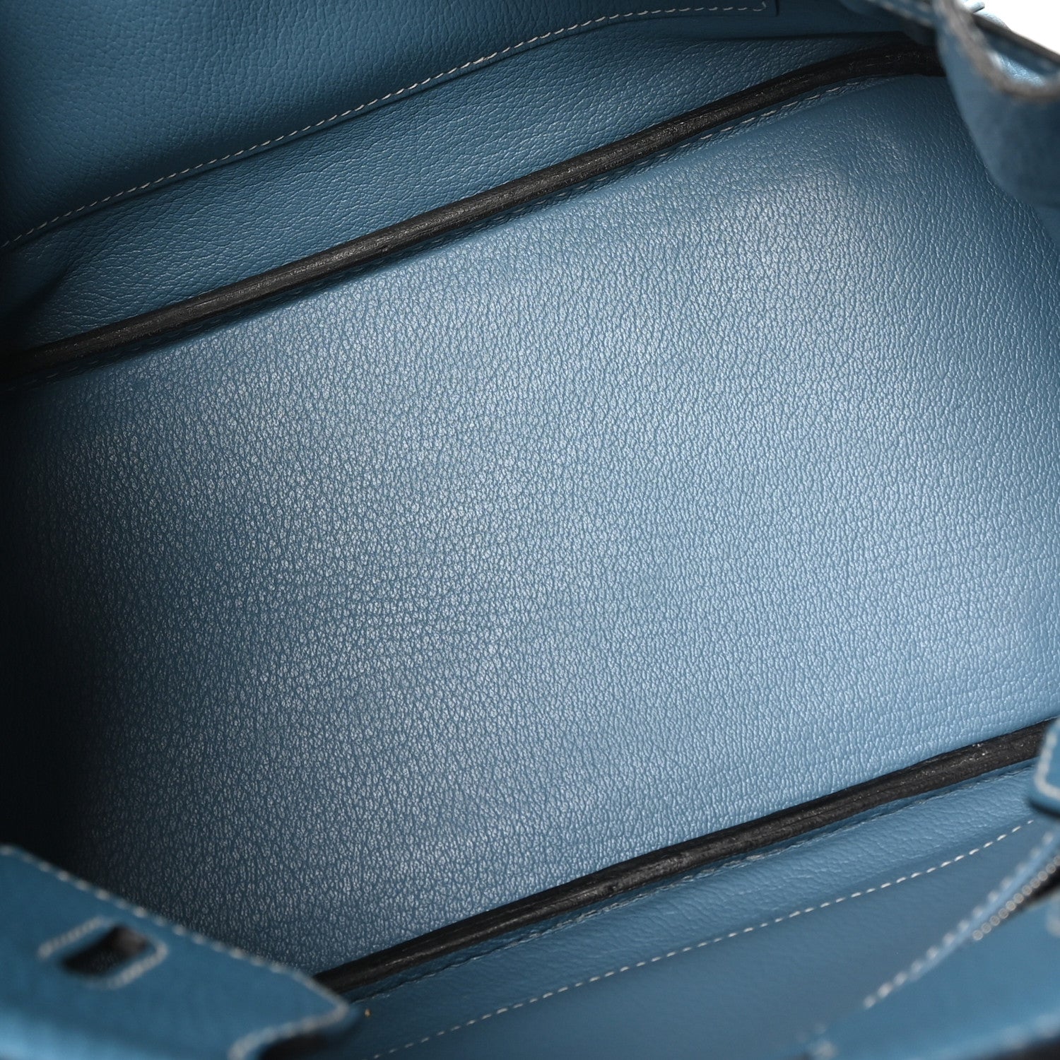 Taurillon Clemence Birkin 30 Blue Jean