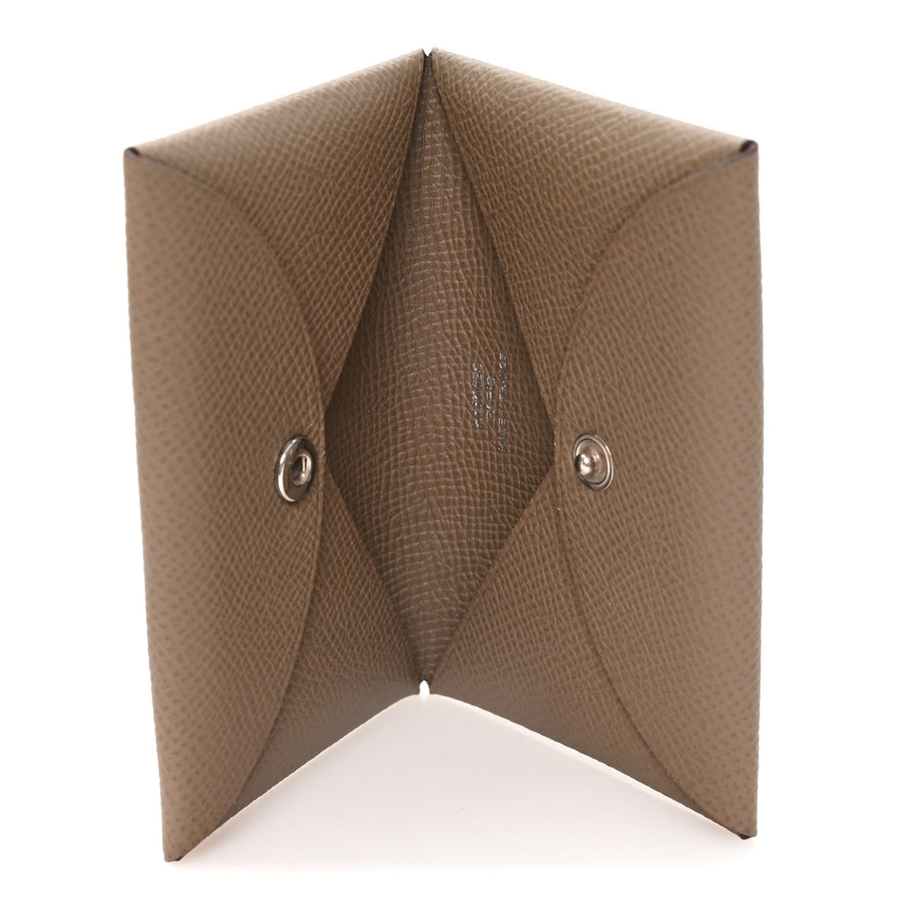 Epsom Calvi Card Case Etoupe
