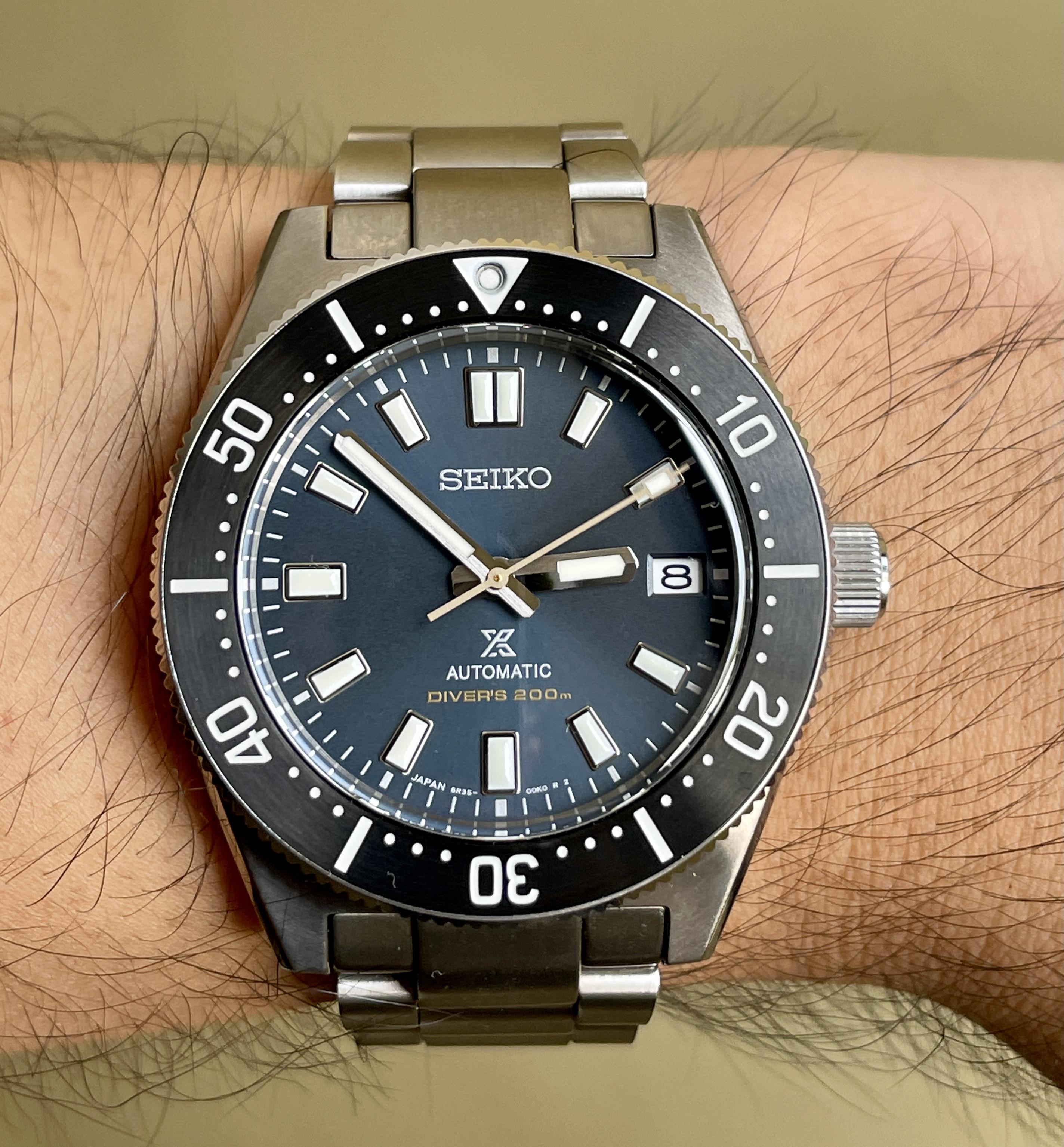 Seiko Prospex Automatic 1965 Dive 55th Anniversary Limited Edtion Blue Dial Silver Steel Strap Watch For Men - SPB149J1