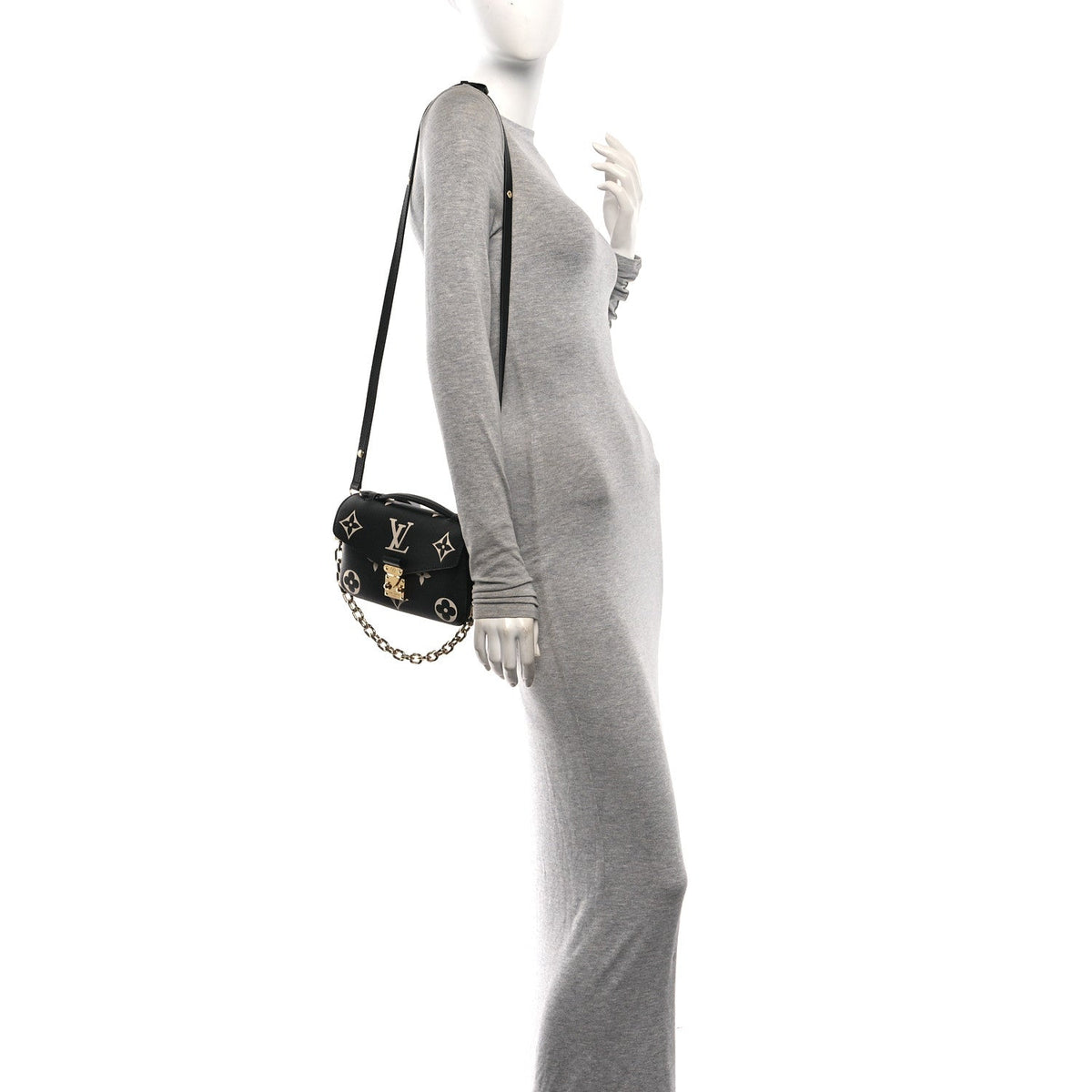 Empreinte Monogram Giant Pochette Metis East West Black Beige