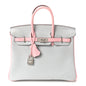 Togo Horseshoe Birkin 25  Bleu Pale Rose Sakura