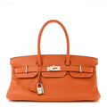 Taurillon Clemence JPG Birkin 42 Orange