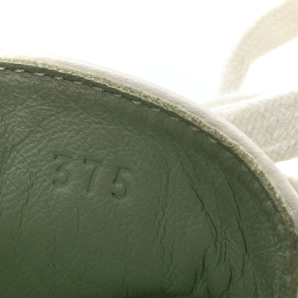 Crocodile Calfskin Deep Sneakers 37.5 White Vert Jade