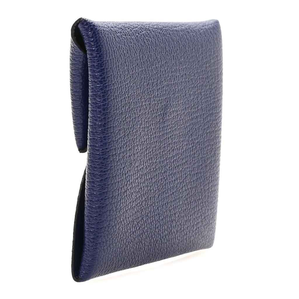 Chevre Mysore Bastia Coin Purse Bleu Encre
