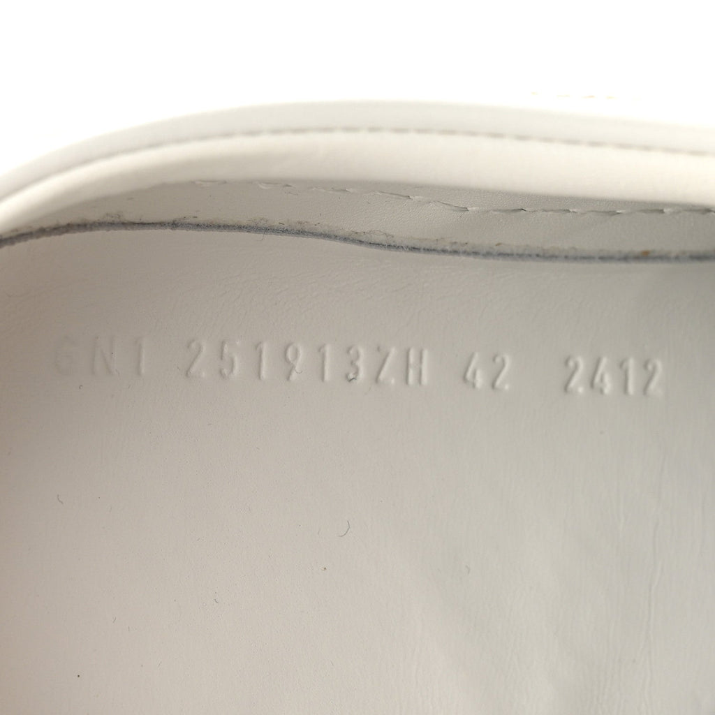 Calfskin Mens Keep Mule Sneakers 42 White Naturel
