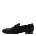 Suede Goatskin Paris Loafers 36 Black