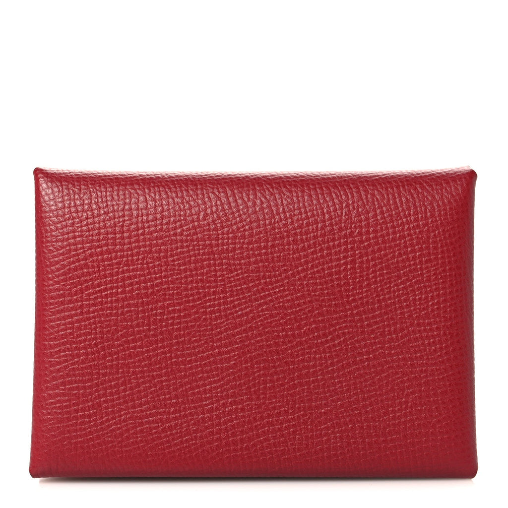 Epsom Verso Calvi Duo Card Case Rouge Grenat Mauve Sylvestre
