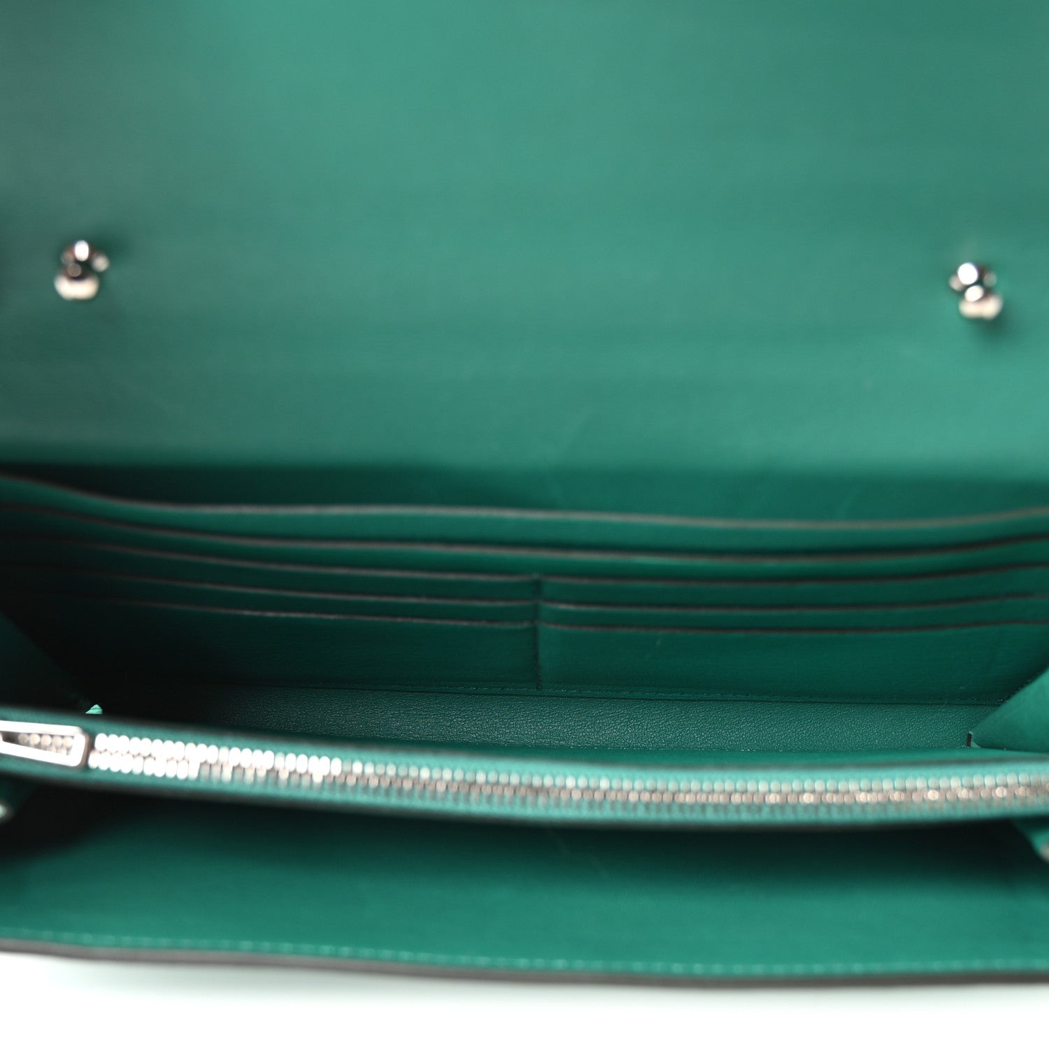 Matte Alligator Constance Long Wallet To Go Vert Jade