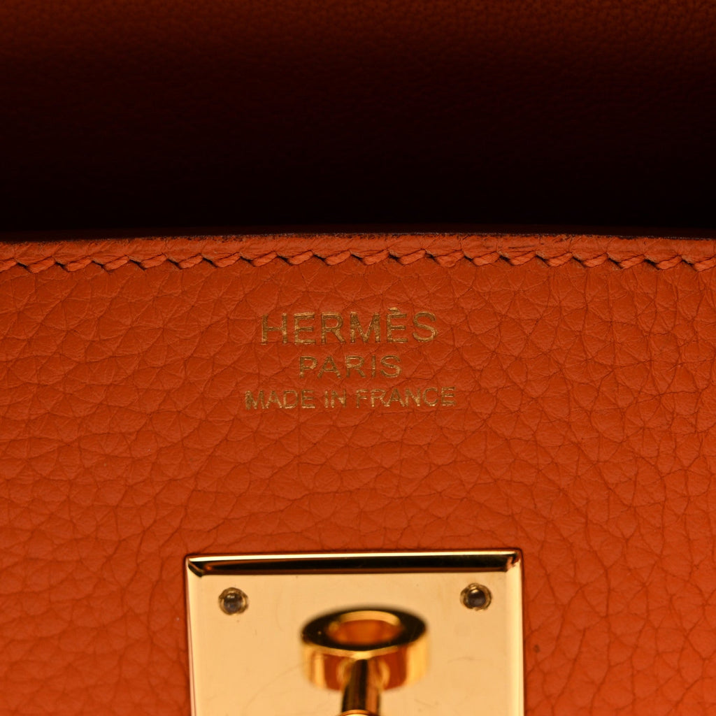 Taurillon Clemence Birkin 30 Orange