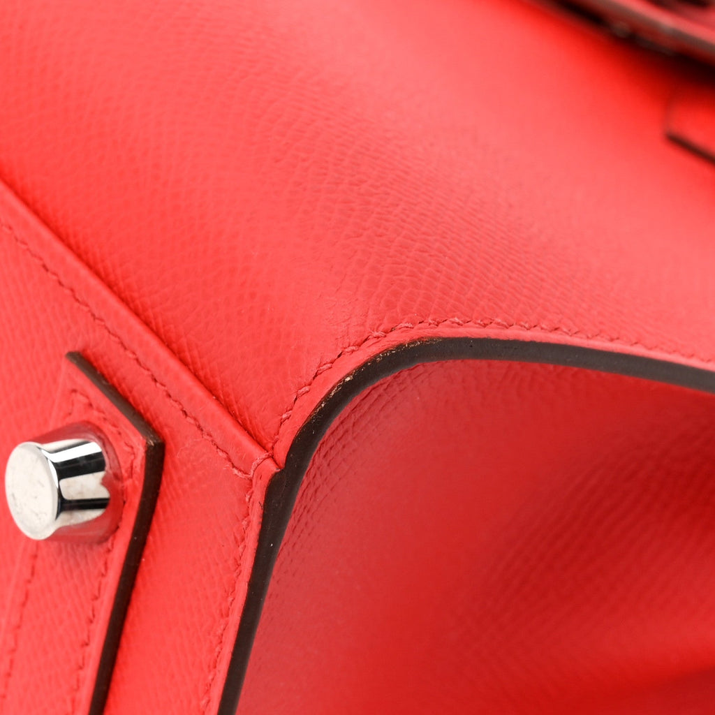 Epsom Birkin Sellier 25 Rouge De Coeur