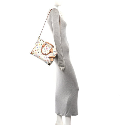 LV X TM Monogram Multicolor Speedy Bandouliere 25 White