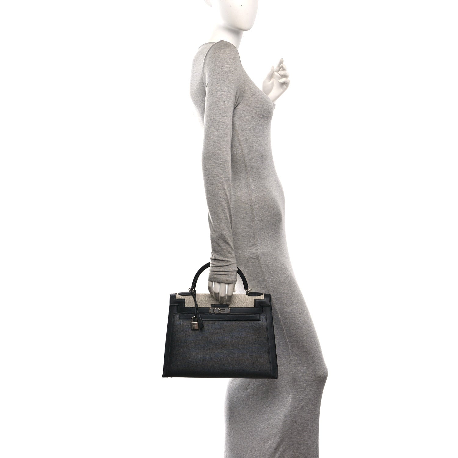 Berline Toile Swift Kelly Sellier 32 Black Ecru
