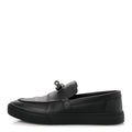 Calfskin Mens Game Slip On Sneakers 40 Black